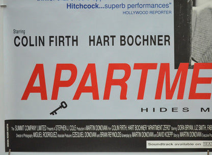 APARTMENT ZERO (Bottom Left) Cinema Quad Movie Poster 