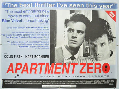 Apartment Zero Original Quad Poster - Film Poster - Movie Poster