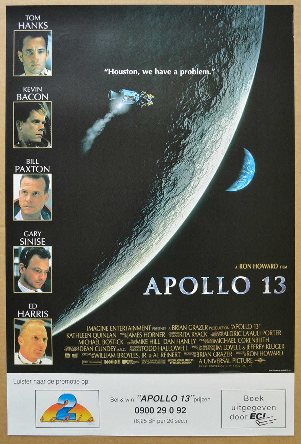 Apollo 13  Original Belgian Poster - Film Poster - Movie Poster