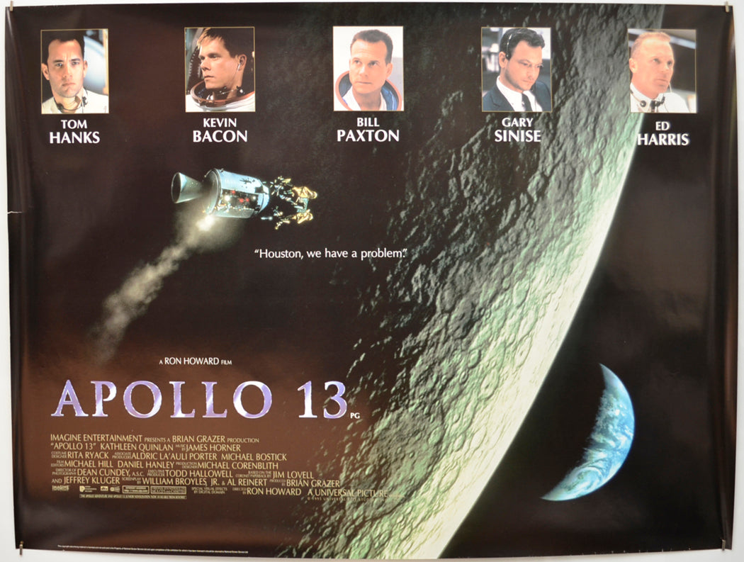 Apollo 13  Original Quad Poster - Film Poster - Movie Poster