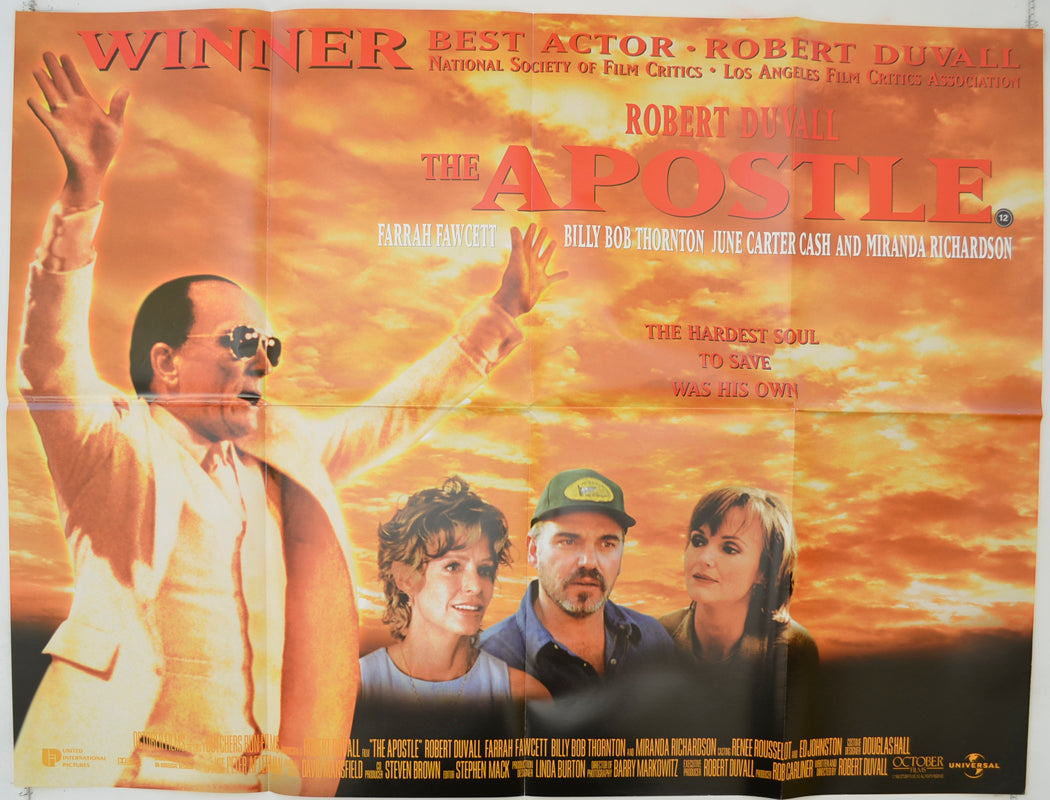 The Apostle   Original Quad Poster - Film Poster - Movie Poster 