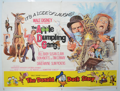 The Apple Dumpling Gang (Double Bill featuring The Donald Duck Story) Original Quad Poster - Film Poster - Movie Poster