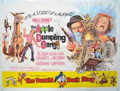 The Apple Dumpling Gang (Double Bill featuring The Donald Duck Story) Original Quad Poster - Film Poster - Movie Poster