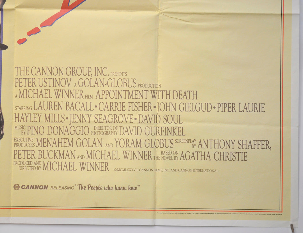 APPOINTMENT WITH DEATH (Bottom Right) Cinema Quad Movie Poster 