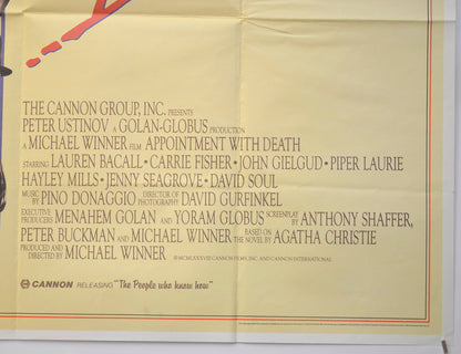 APPOINTMENT WITH DEATH (Bottom Right) Cinema Quad Movie Poster 