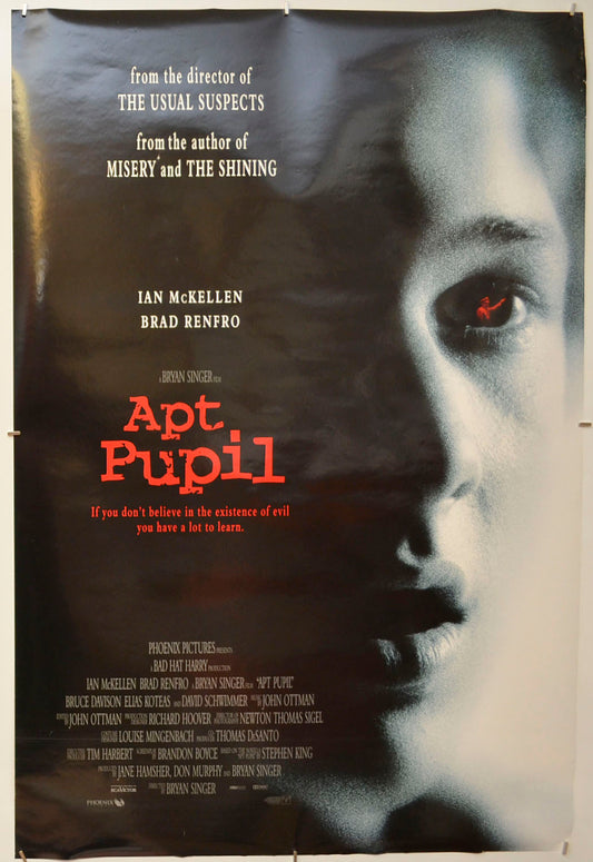 Apt Pupil Original One Sheet Poster - Film Poster - Movie Poster