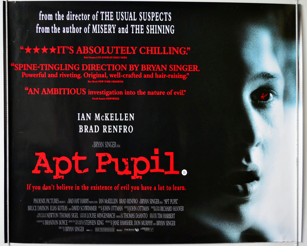 Apt Pupil Original British Quad Poster - Movie Poster