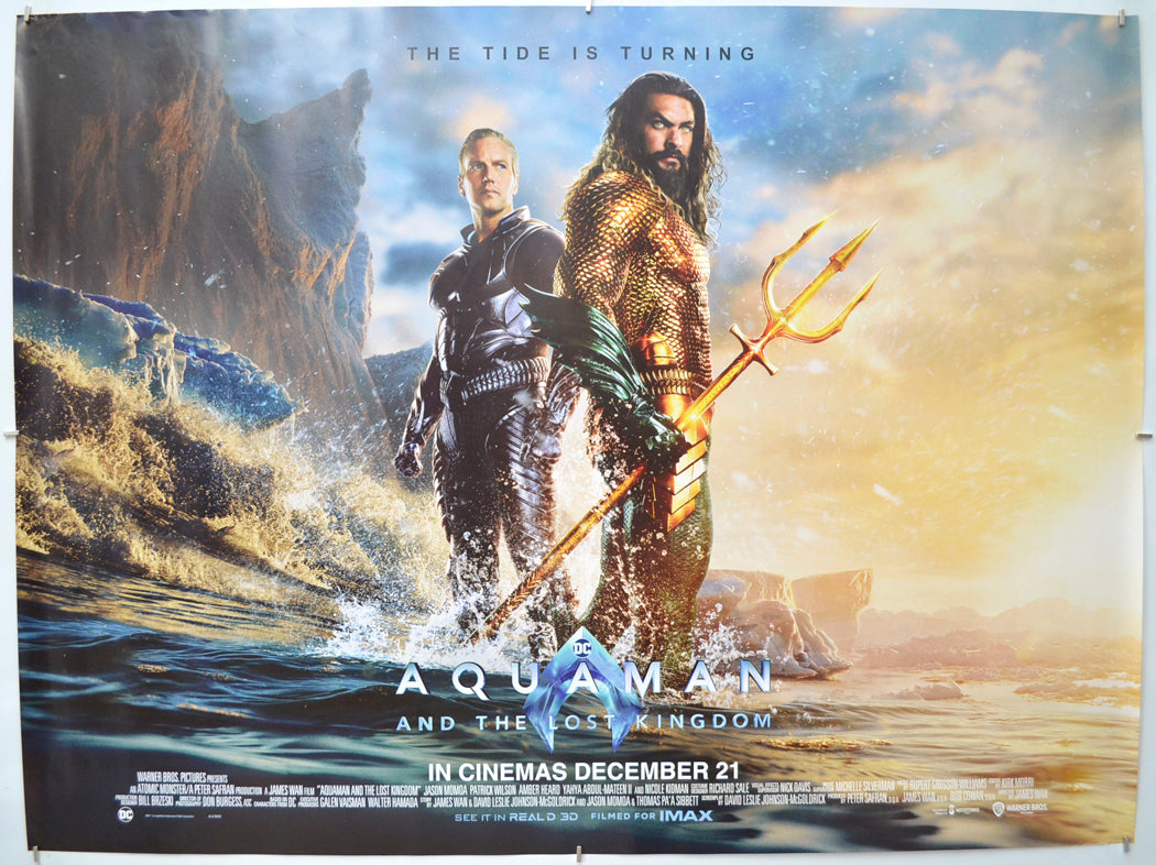 Aquaman And The Lost Kingdom Original Quad Poster - Film Poster - Movie Poster