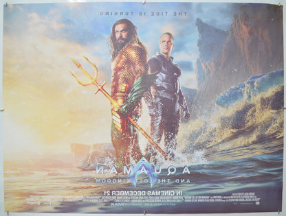 AQUAMAN AND THE LOST KINGDOM (Back) Cinema Quad Movie Poster 