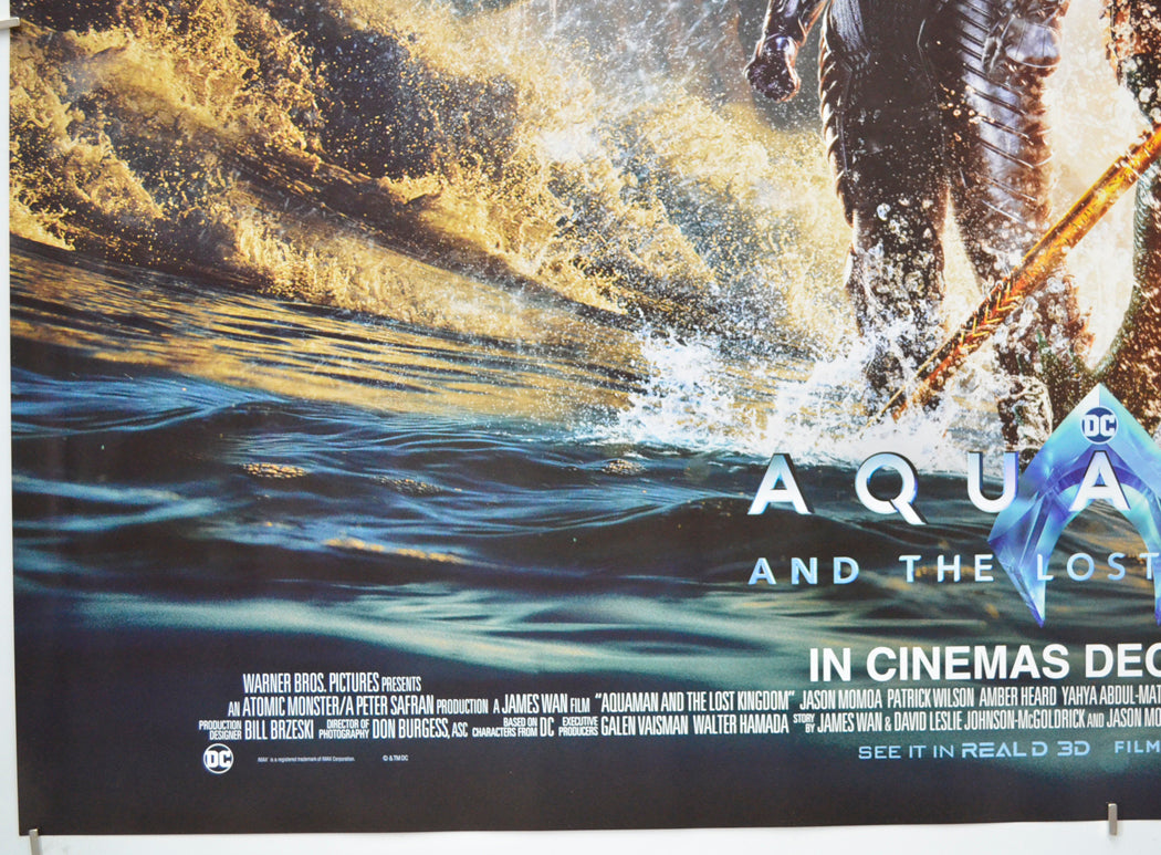 AQUAMAN AND THE LOST KINGDOM (Bottom Left) Cinema Quad Movie Poster 