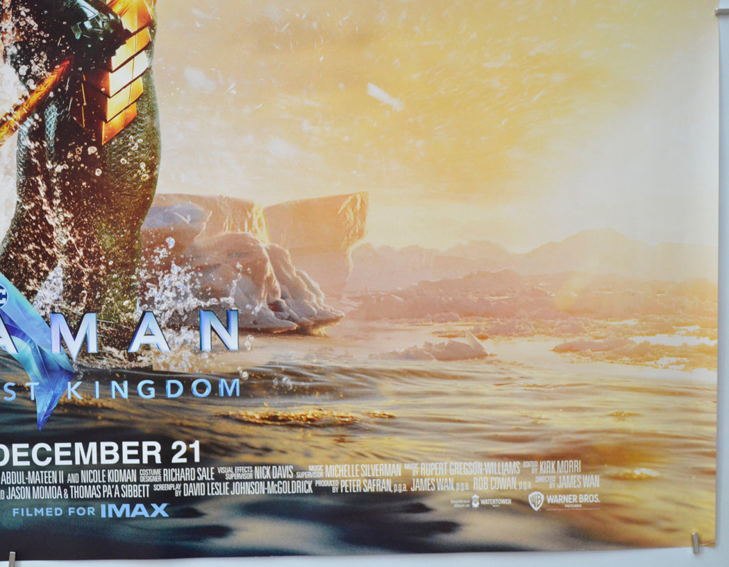 AQUAMAN AND THE LOST KINGDOM (Bottom Right) Cinema Quad Movie Poster 