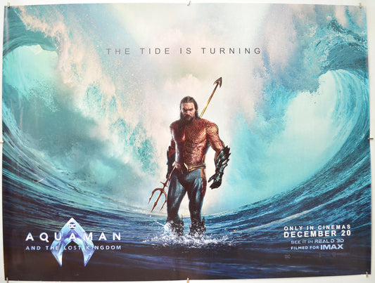 Aquaman And The Lost Kingdom (Teaser / Advance Version) Original Quad Poster - Film Poster - Movie Poster 