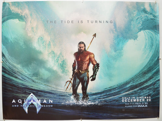 Aquaman And The Lost Kingdom (Teaser / Advance Version) Original Quad Poster - Film Poster - Movie Poster 