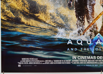Aquaman And The Lost Kingdom (Bottom Left) Cinema Quad Movie Poster 