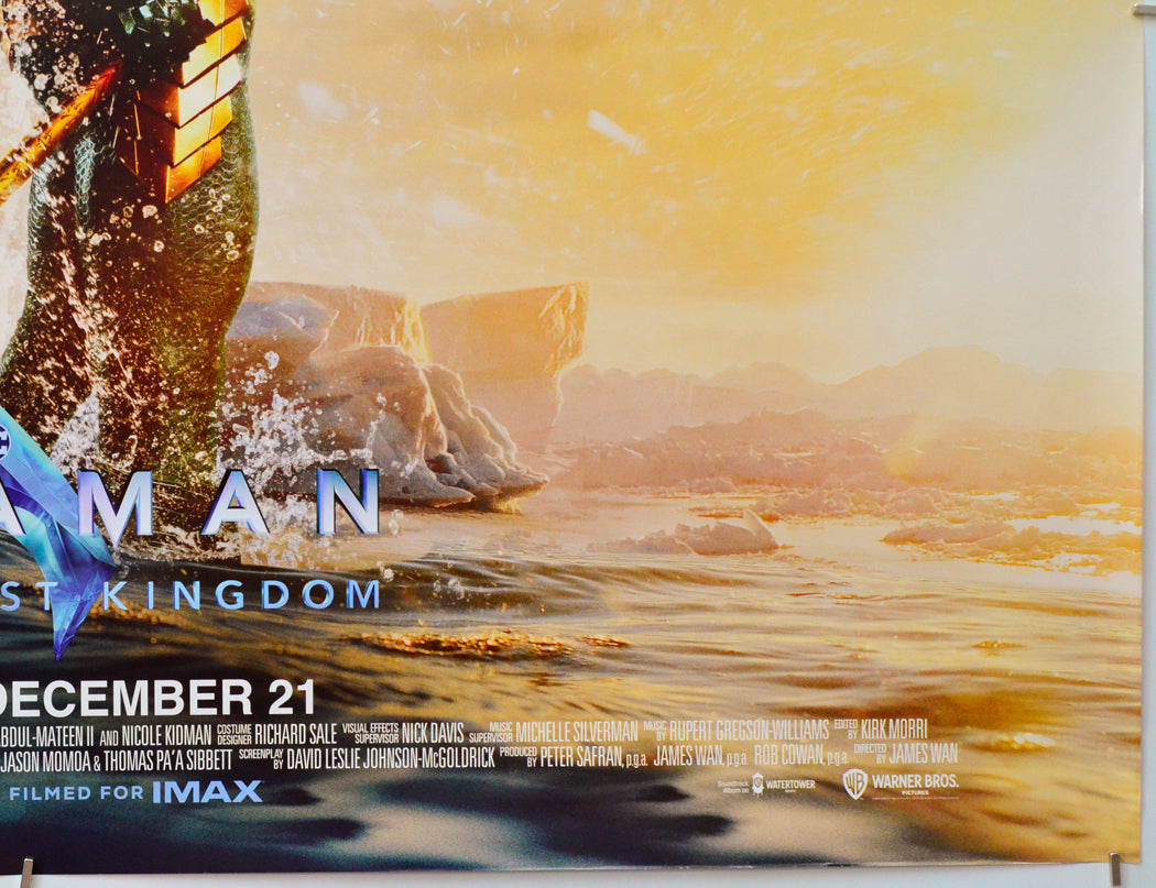 Aquaman And The Lost Kingdom (Bottom Right) Cinema Quad Movie Poster 