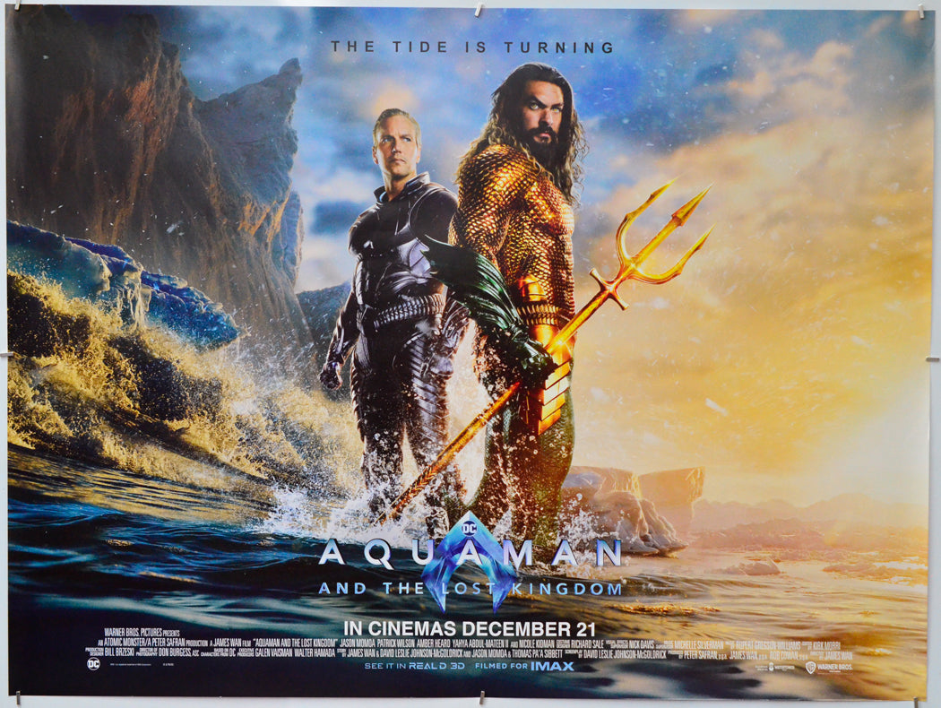 Aquaman And The Lost Kingdom - Original Quad Poster - Film Poster - Movie Poster