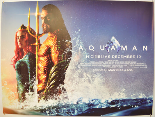 Aquaman Original Quad Poster - Film Poster - Movie Poster