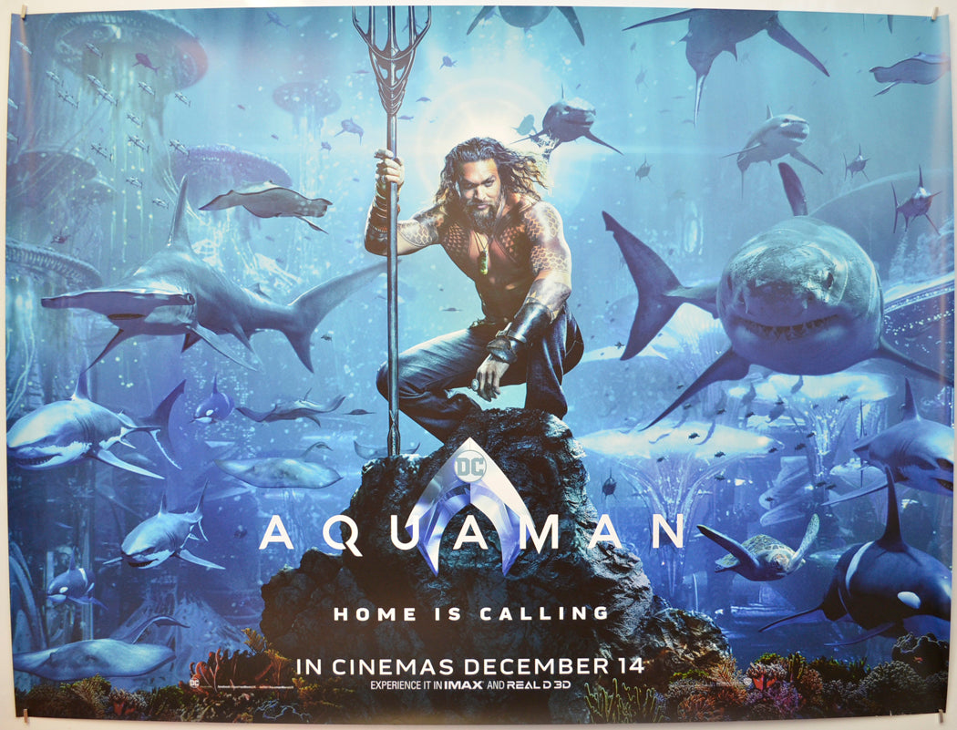 Aquaman (Teaser / Advance Version) Original Quad Poster - Film Poster - Movie Poster