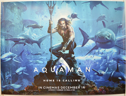 Aquaman (Teaser / Advance Version) Original Quad Poster - Film Poster - Movie Poster