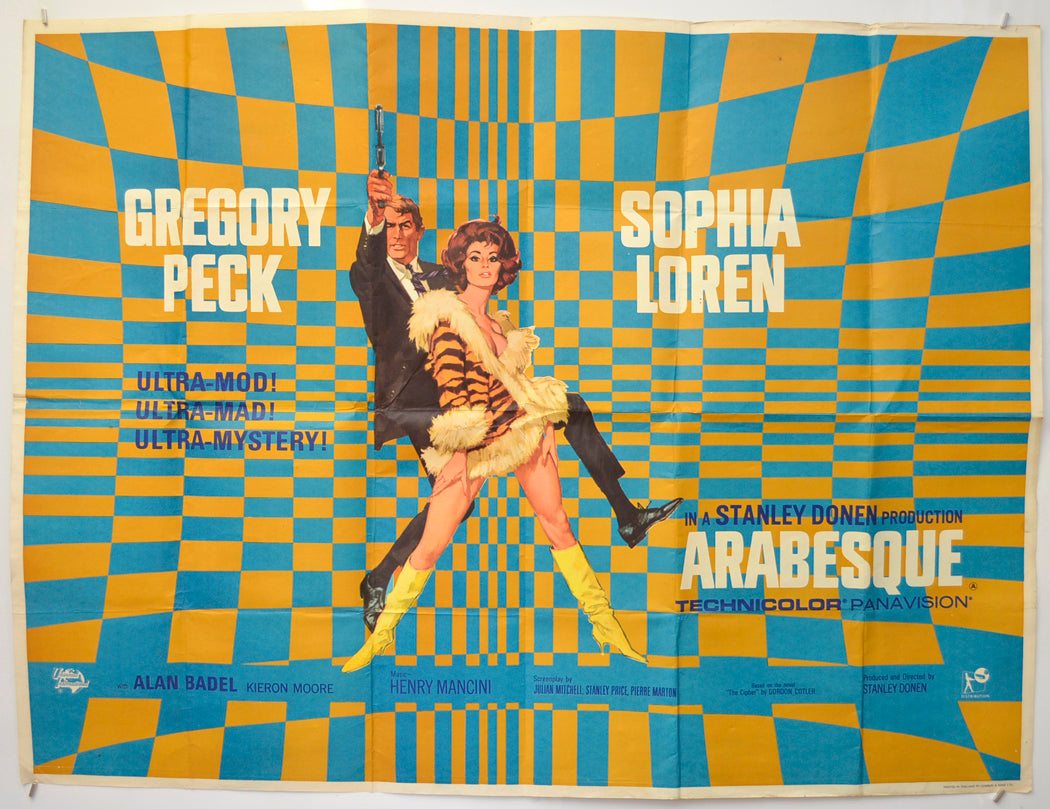 “Arabesque” Original Quad Poster - Film Poster - Movie Poster – pastposters