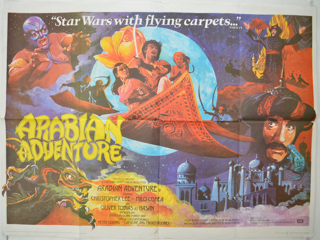 Arabian Adventure  Original Quad Poster - Film Poster - Movie Poster 