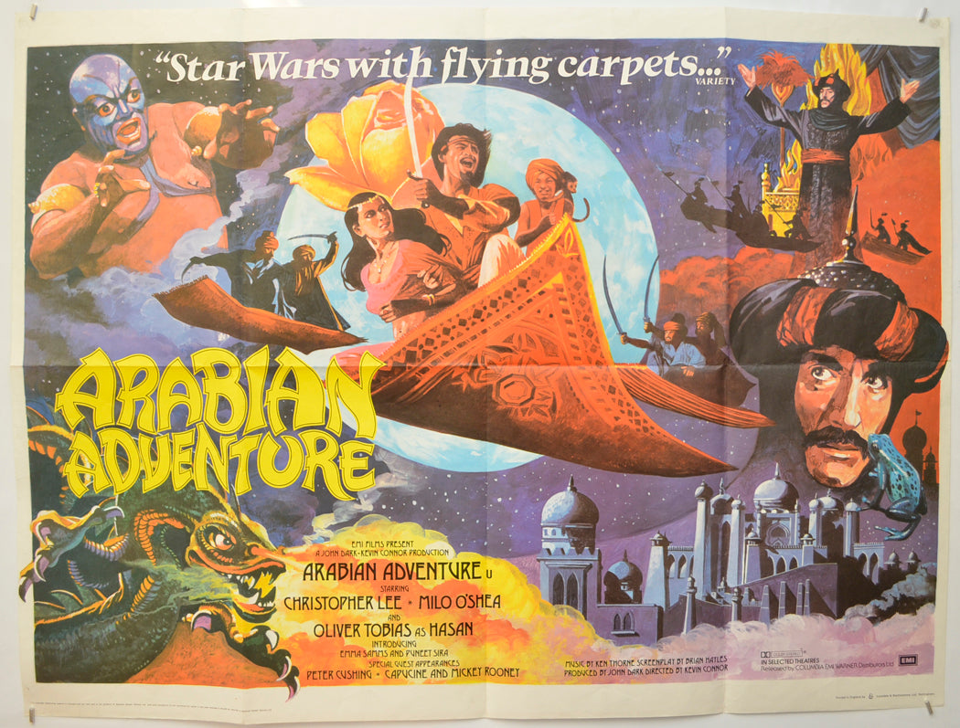 Arabian Adventure Original Quad Poster - Film Poster - Movie Poster