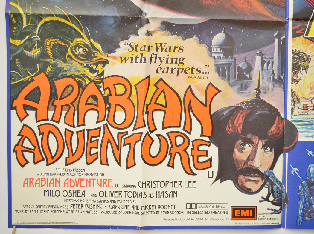 ARABIAN ADVENTURE / WARLORDS OF ATLANTIS (Bottom Left) Cinema Quad Movie Poster 