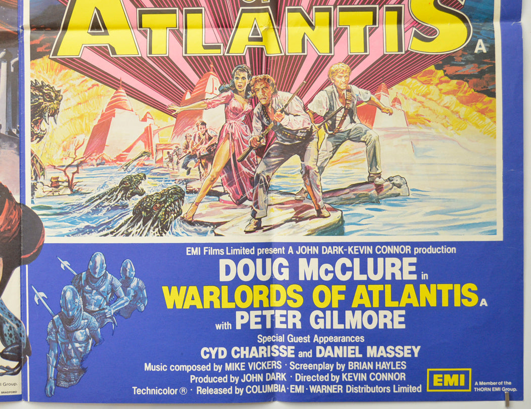 ARABIAN ADVENTURE / WARLORDS OF ATLANTIS (Bottom Right) Cinema Quad Movie Poster 