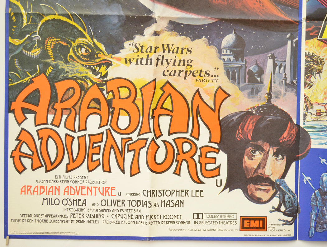 ARABIAN ADVENTURE / WARLORDS OF ATLANTIS (Bottom Left) Cinema Quad Movie Poster 