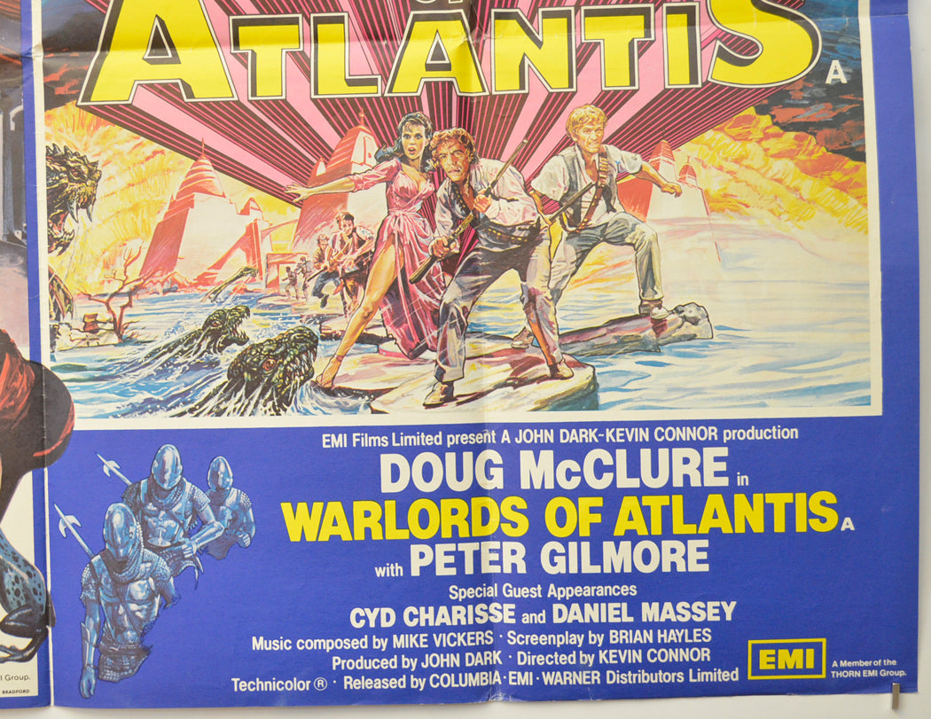 ARABIAN ADVENTURE / WARLORDS OF ATLANTIS (Bottom Right) Cinema Quad Movie Poster 