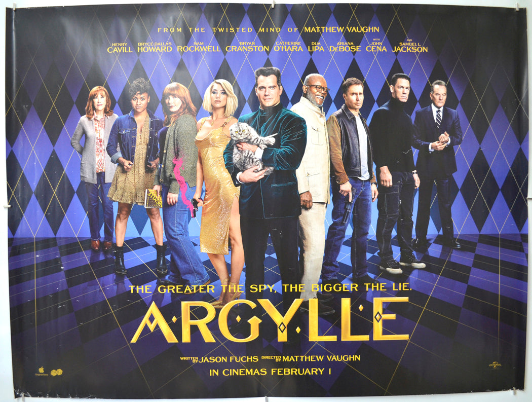 Argylle Original Quad Poster - Film Poster - Movie Poster 