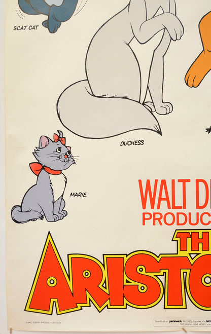 THE ARISTOCATS (Bottom Left) Cinema 4 Sheet Movie Poster 