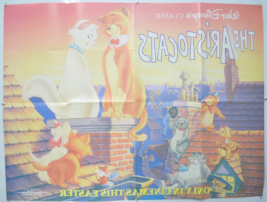 THE ARISTOCATS (Back) Cinema Quad Movie Poster 