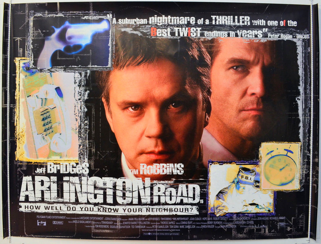 Arlington Road Original British Quad Poster - Film Poster - Movie Poster 