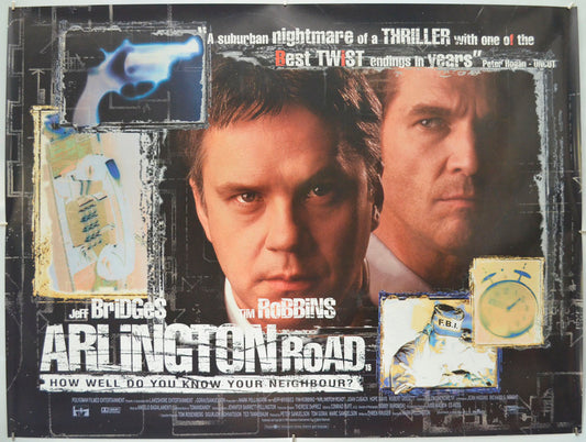 Arlington Road Original Quad Poster - Film Poster - Movie Poster