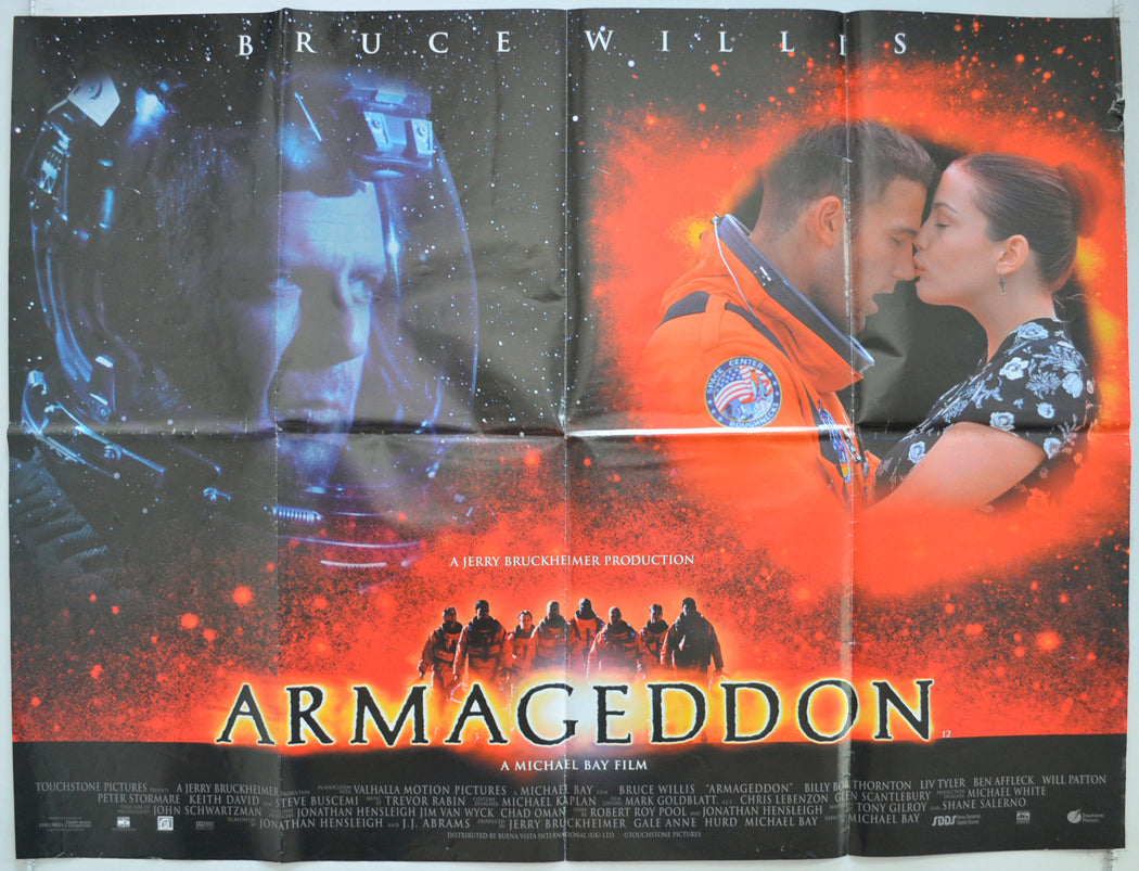 Armageddon Original Quad Poster - Film Poster - Movie Poster  