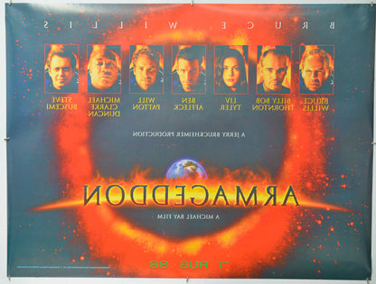 Armageddon (Back) Cinema Quad Movie Poster 