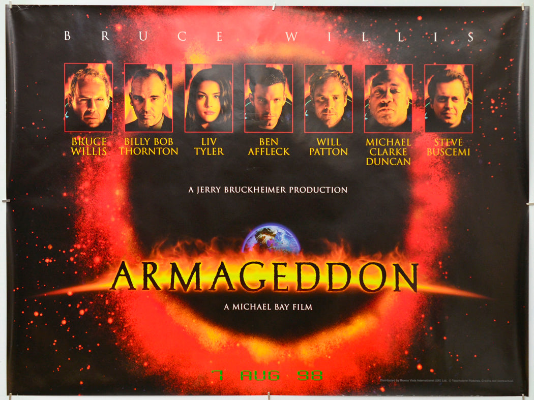 Armageddon - Original Quad Poster - Film Poster - Movie Poster