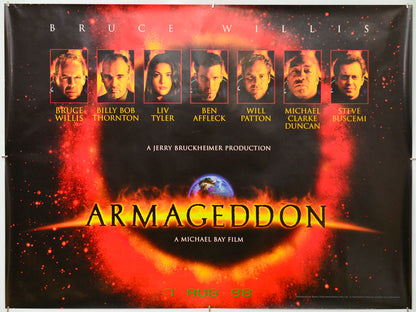 Armageddon - Original Quad Poster - Film Poster - Movie Poster