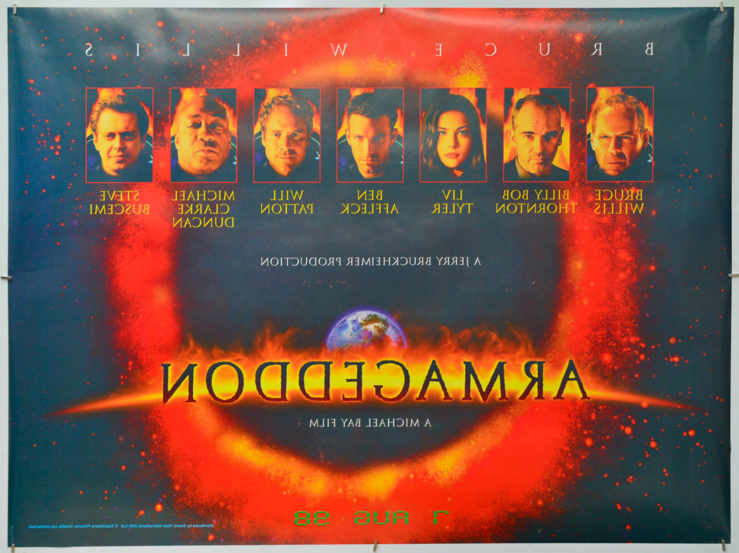 Armageddon (Back) Cinema Quad Movie Poster 