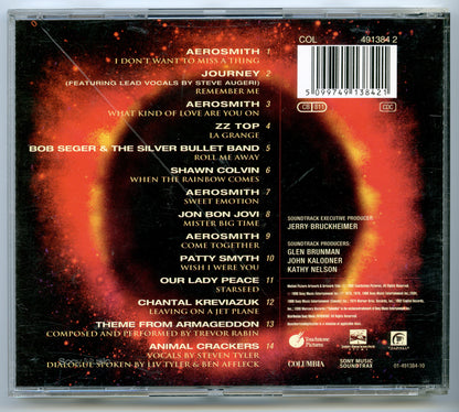 ARMAGEDDON - THE ALBUM Original CD Soundtrack (back) 