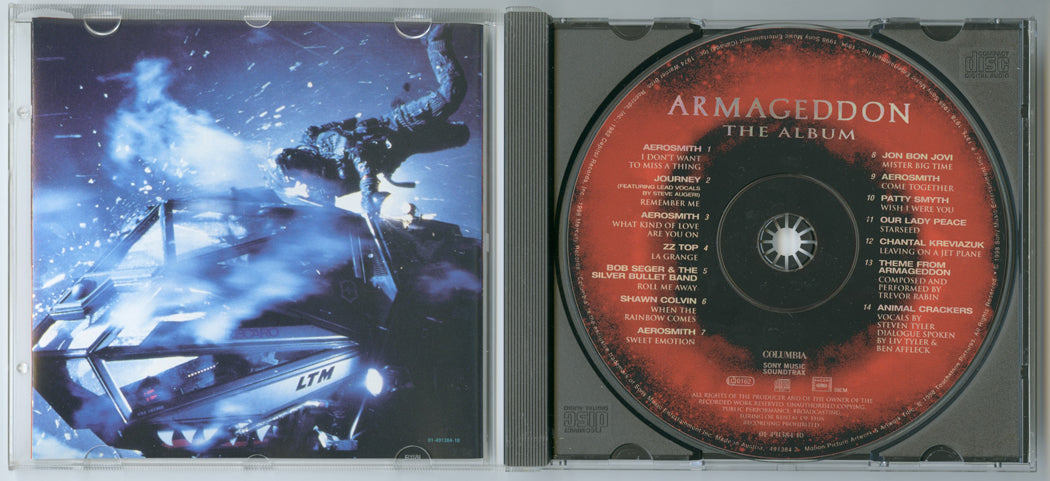 ARMAGEDDON - THE ALBUM Original CD Soundtrack (Inside) 