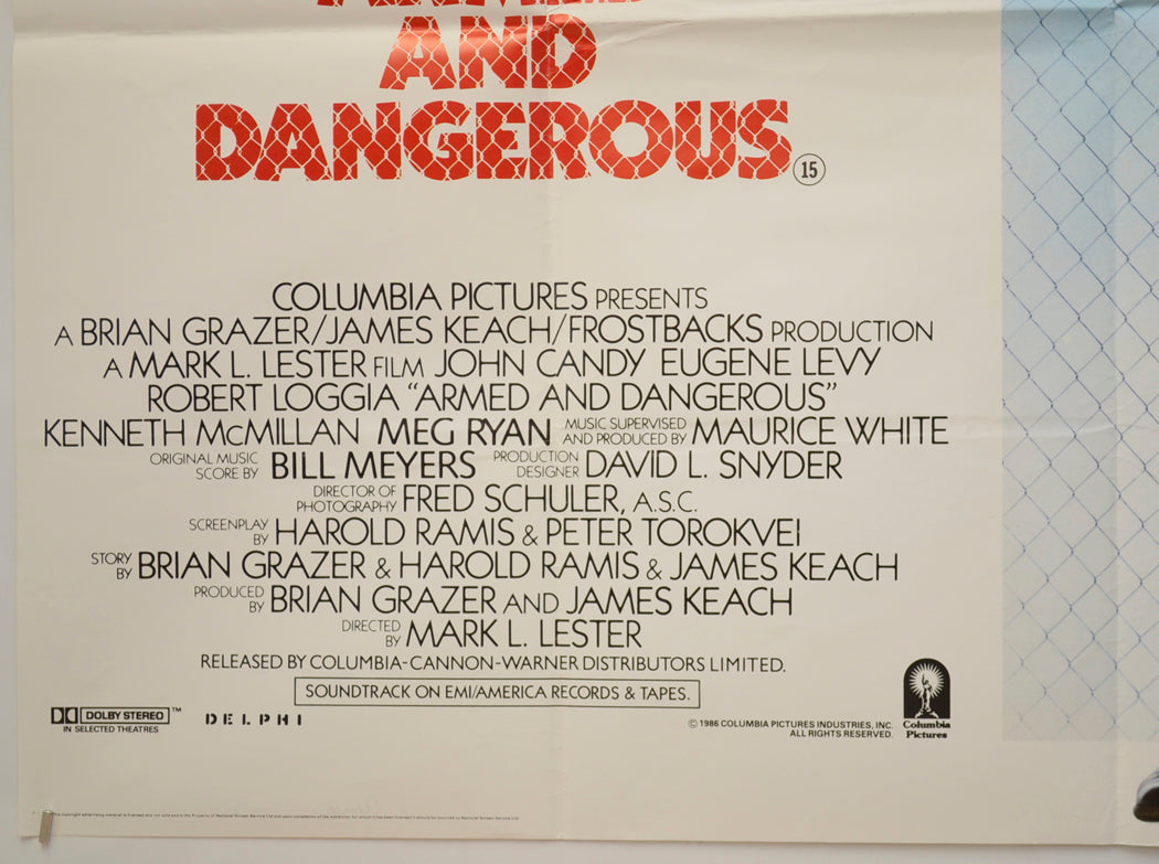 ARMED AND DANGEROUS (Bottom Left) Cinema Quad Movie Poster 