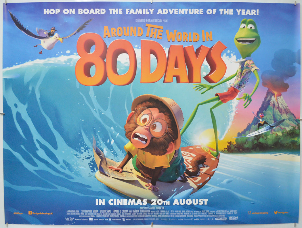 Around The World In 80 Days - Original Quad Poster - Film Poster - Movie Poster