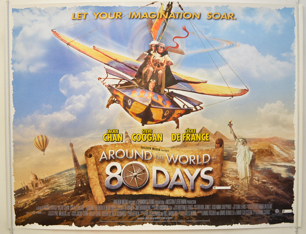 Around The World In 80 Days  Original Quad Poster - Film Poster - Movie Poster 