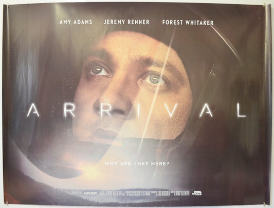 Arrival Original Quad Poster - Film Poster - Movie Poster