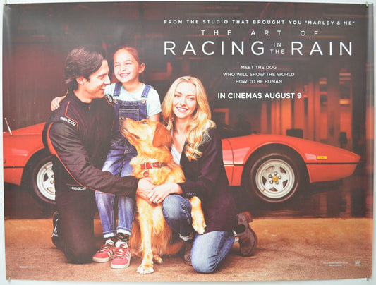 The Art of Racing in the Rain (Teaser / Advance Version) Original Quad Poster - Film Poster - Movie Poster