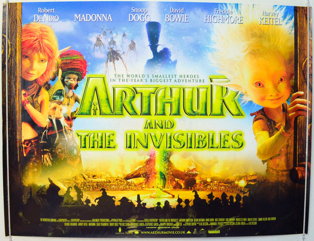 Arthur And The Invisibles Original British Quad Poster - Film Poster - Movie Poster 