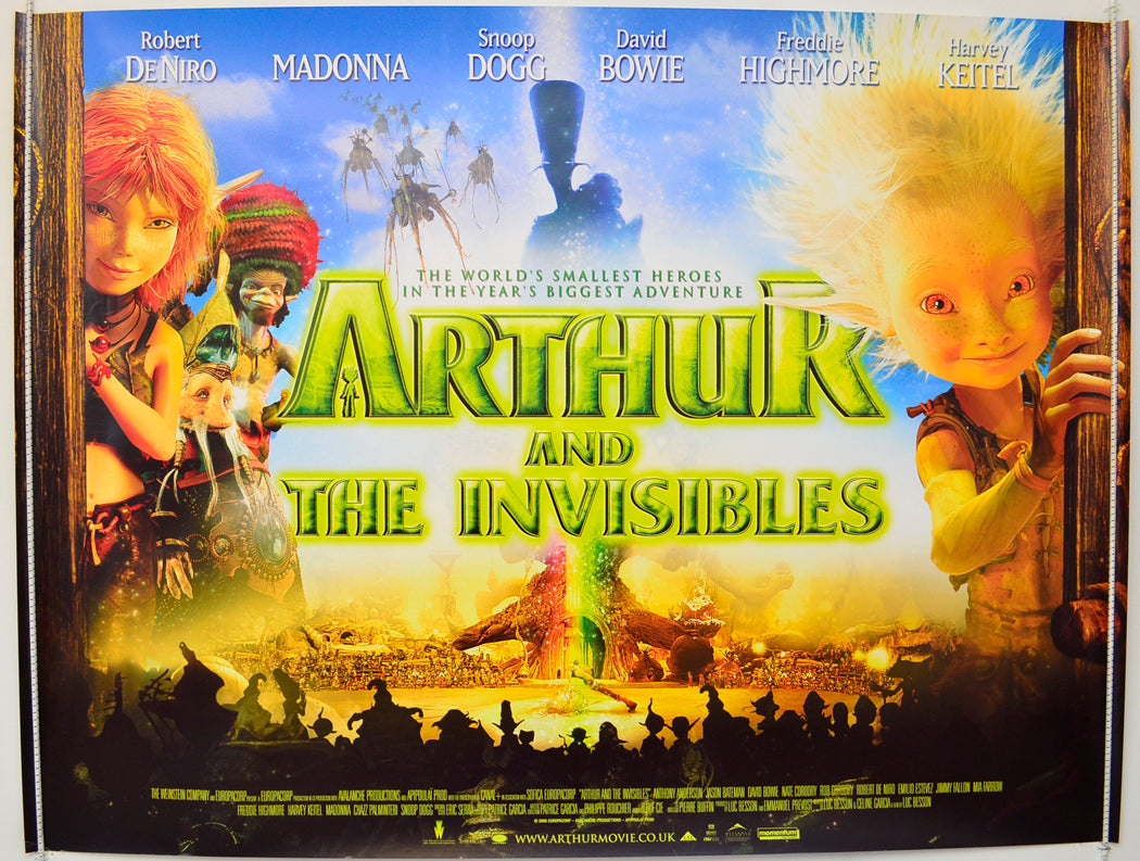 Arthur And The Invisibles Original Quad Poster - Film Poster - Movie Poster  