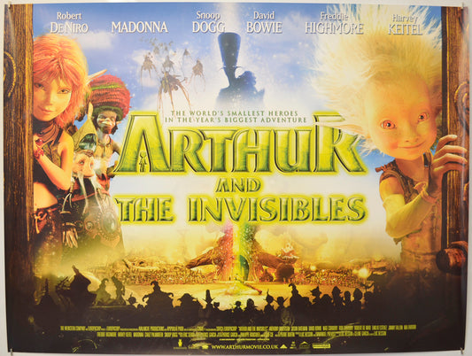 Arthur And The Invisibles Original Quad Poster - Film Poster - Movie Poster  